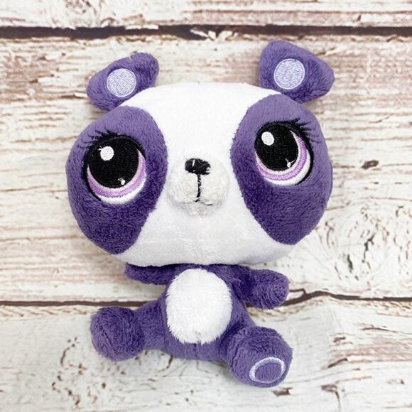 LITTLEST PET SHOP Mini Penny Ling Purple Panda Plush 6” - Picture 1 of 3